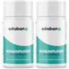 ODABAN ANTIPERPSPIRANT odaban® Polvere per Piedi e Scarpe | Set da 2 | Contro Odori, Batteri e Funghi | Assorbe l'Umidità | Profumo Fresco