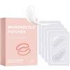GUUZETU Tampe di micro occhiali, sotto gli occhi maschera ialuronica acida oculare, fronte della fronte e delle rughe della linea del sorriso, per occhi gonfi e cerchi scuri, 4 paia/scatola (1box)