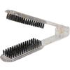 Generic Cepillo Para Planchar Cabello, Spazzola per Lisciare i Capelli con Funzione Traspirante Morsetto per Spazzola a Doppio Lato in Nylon Antistatico per uno Styling e una Lisciatura