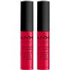 NYX Professional Makeup Soft Matte Lip Cream Tinta Labbra Tonalità Monte Carlo Lunga Durata Finish Matte Cremoso Leggero Colore Extra Pigmentato - 2 Rossetti da 8ml