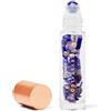 CRYSTALLOVE Flacone d'olio 10 ml - Lapislazzuli - Cristalli d'olio Rollon per oli, profumi, cosmetici, massaggi - Flaconi di vetro per olio essenziale - Roller - Roller di vetro ricaricabile