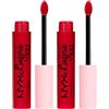 NYX Professional Makeup Lip Lingerie XXL Rossetto Liquido Matte 22 Sizzlin No Transfer Formula Vegana Lunga Tenuta - 2 Rossetti