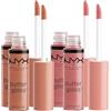 NYX Professional Makeup Butter Gloss Lucidalabbra 14 Madeleine + 07 Tiramisù Colorato Non Appiccicoso Finish Lucido e Brillante Texture Cremosa Non Appiccicoso Formula Vegana - 4 Flaconi da 8ml