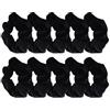 Frcolor Supporti per coda di cavallo in velluto Capelli per capelli elastici dei capelli per le donne, confezione da 10 (nero)