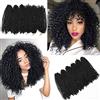 N/K 6 extension crochet di capelli corti in fibra sintetica, da donna, in stile afro, ciocche di capelli ricci sfumati, 30,5 cm