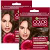 Garnier Color Sensation Retouch Ritocco Per La Ricrescita Dei Capelli Senza Ammoniaca In Soli 10 Minuti (Castano Chiaro, 2 Unità)