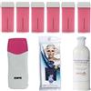 Müster KIT DEPILAZIONE SCALDARULLO: 6CERE TITANIO OLIO DOPOCERA SCALDACERA PROFESSIONALE STRISCE