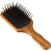 Acca Kappa Spazzola per Capelli Pins Rettangolare, Spilli in Plastica con Punte Arrotondate, Manico in Legno di Kotibè, Spazzola Districante (Mini Rettangolo) (Mini Rettangolare)