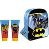 Naturaverde | Kids - Batman Git Set 2023 3D Backpack, Cofanetto Regalo con Shampoo Delicato 100ml, Gel Doccia 100ml e Zainetto, Made in Italy