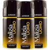 Malizia Uomo Profumo d'Intesa Deodorante Spray 150 ml - Eau de Toilette Maschile, Fragranza Intensa e Duratura, Freschezza per Tutto il Giorno (Amber 3 Unità)