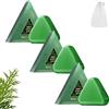 GUUZETU Nature Triangle Shampoo Bar - Care dei capelli a base di erbe, shampoo solido a base vegetale per la crescita dei capelli, con radice di foglie di biota e isatis, rafforza i cape-lli (3pcs)