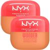 NYX Professional Makeup Cipria in Polvere Wonder Snatch 06 Sassy Spice Libera Fissante e Traslucida a Lunga Tenuta Texture Vellutata Formula Vegana Arricchita con Peptidi e Tè Verde - 2 Ciprie