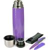Gräwe Fiaschetta sottovuoto da 1 litro, lavanda, tappo a vite, incluso coltello coordinato