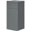 Vicco Mobiletto bagno Izan, Grigio, 36.6 x 76.6 cm, a parete, combinabile con altri mobili da bagno Izan