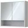 Vicco Specchio contenitore bagno Eliza, Bianco, 70 x 65 cm con 2 porte, adatto per montaggio a parete e combinabile con la serie Eliza
