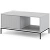 Vicco Tavolino Eliza, Grigio, 90 x 50 cm | combinabile con altri mobili della serie Eliza