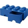Room Copenhagen- Contenitore Brick 8 Cassetto, Colore Blue, 8 bottoni, RCL BD8 BL
