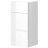 Vicco Mobiletto bagno Izan, Bianco, 36.6 x 76.6 cm con cassetto e anta, a parete, combinabile con altri mobili da bagno Izan