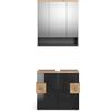 Vicco set mobili bagno Eden, Antracite/Rovere artigianale, 2 parti