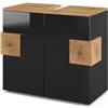 Vicco Mobile sottolavabo per bagno Eden, Antracite, 73.1 x 64 cm, per montaggio a parete con suddivisione interna variabile