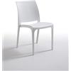 bica 300 Volga Sedie, White, 47x95x180 cm, Bianco, 46x54x80 cm, plastica