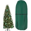 Generico Borsa 'albero di Natale-Copertura per albero regolabile in posizione verticale, borsa a prova di lacrime per impieghi pesanti, polvere e conservazione resistente all'umidità, custodia protettiva