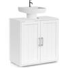 IDMarket - Mobiletto da bagno WALDO in legno bianco