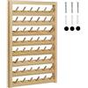 Durratou 1Set 48 Bobine Filo Da Cucire Stand Montaggio A Parete Filo Da Cucire Stand Con Gancio In Legno Ricamo Organizzatore Per Cucire Colore Legno