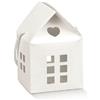 Formoso Scatola bomboniera Tipo casetta con Manici Corda Colore Fibra Bianco 10 x 10 x h 9 Confezione 10 pz Art 18963