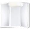 Jokey Armadietto a specchio Angy, dimensioni: 59 x 50 x 15 cm (L x A x P), bianco, per il bagno