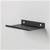 Steelnovo | Ortis, Mensola da Bagno in Metallo Verniciato, Mensola da Parete Portaoggetti, 20x3x14 cm, Colore Nero, Design Moderno e Minimal, Scaffale da Muro, Porta Accessori, Made in Italy