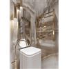Elna-Service Elna® Scaldasalviette Elettrico Oro PVD 71x53 cm, 103W - Termosifone Bagno Moderno in Acciaio Inox 304 con Termostato, Timer & Eco, IP44 - Radiatore da Parete □