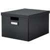 IKEA Tjena - Contenitore con coperchio, 27 x 35 x 20 cm - Nero