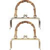 Emny Everpertuk Chiusure per Borse Clic Clac, Chiusure Portamonete, Maniglia per Borsa in bambù Forma di U, Borsa in Metallo retrò Borsa Maniglia Fibbia Bagaglio Scarpe Fai da Te Borsa Fibbie, 20x19cm