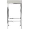 Bar Stools UK Costantino Cromato Cucina Sgabello da Bar - Bianco