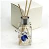 DLM Bomboniere DLM-32078-azzurro (Kit 6 Pezzi) Profumatore in Vetro con Farfalla Cristallo Colorato Diffusore per Ambienti Profumo Nozze Matrimonio Comunione_Azzurro bomboniera