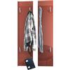 Vladon Wall Panel 120, Pannello appendiabiti con 2 pannelli, Bordeaux High Gloss (28 x 120 x 2 cm ciascuno)