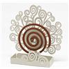 Arti & Mestieri Albero della Vita - Porta zampirone da Tavolo di Design 100% Made in Italy - Ferro, 17 x5 x 19 cm - Avorio