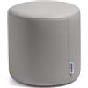 Avalon - Pouf Poggiapiedi Rigido CILINDRO Mamba Ignifugo Classe 1IM in Ecopelle Nautica, Puff Poggiapiedi, Seduta da Interno ed Esterno, Professionale Comodo Impermeabile, Made in IT(45cm-Grigio)