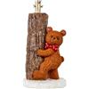 Magie di Natale Base per Albero di Natale Orso con Tronco in poliresina per Decorazioni Natalizie