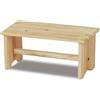 VIRSUS Sgabello Poggiapiedi in Legno Naturale, Misura 35x17x15,5 cm, Panca Sgabellino da seduta per Esterno, Poggiapiedi da scrivania per ufficio, casa, giardino -4824