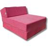 Natalia Spzoo Materasso futon pieghevole lunghezza 160 cm in diversi colori (rosa)