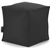 CAB BONAO POUF PUF POUFF QUADRATO MORBIDO NERO 40X40X40 POGGIAPIEDI RELAX PUFF ECOPELLE RIEMPITO DI PERLE POLISTIROLO SFODERABILE 10 COLORI DISPONIBILI MARRONE GIALLO NERO BLU ROSSO ARANCIO BEIGE BIANCO LIME LILLA