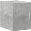 vidaXL Mobile a Parete Grigio Cemento 30x42,5x40 cm Legno Multistrato
