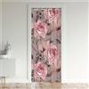 Odot Tende Oscuranti per Porta con Occhielli, Motivo Fiori Tenda Divisoria per Stanza Tende con Occhielli per Interni per Cucina Pareti Armadio Portico (80x180cm,Fiori di peonia A)