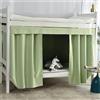 Treer Tenda Letto a Castello, Tenda da Letto Matrimoniale Panno Oscurante Antipolvere Tenda da Letto Oscuranti per Privacy in Traspirante per Tenda a Baldacchino (Verde Salvia,1.5x2M)