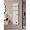 Finesa D scaldasalviette Elettrico Bagno 1200 x 408 cm,termoarredo Elettrico, termostato Digitale 400-1200 W,di Colore Bianco