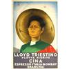 Générique Lloyd triestino Flotte riunite Bombay Shangai, poster formato 50 x 70 cm, carta di lusso 300 g-Tous formati e supporti possibili
