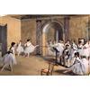 1art1 Edgar Degas Poster Stampa Artistica su Tela Il Foyer di Danza al Teatro Dell'Opera sulla Rue Le Peletier, 1872 Quadro da Parete sulla Barella | Murale XXL | Immagine 120x80 cm
