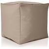 Green Bean© Sgabello a Sacco 40x40x40cm con Imbottitura in Perle EPS Pouf Cuscino Poggiapiedi per Poltrona a Sacco Cuscino per Pavimento Bambini e Adulti Solleva Le Gambe siediti Grigio Talpa